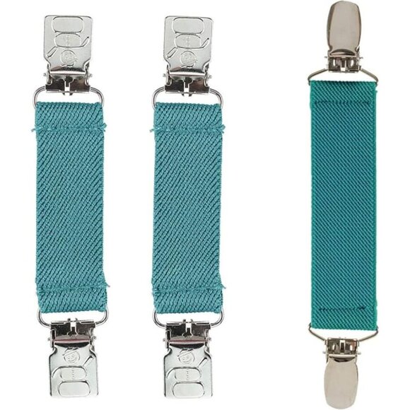 Hold’Em Mitten & Hat Clip Set Toddler Kids Sturdy Super Tight Grip - Teal - Picture 1 of 6